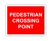 Pedestrian Crossing Point Correx Sign